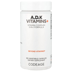 Codeage, витамины A, D, K+, 180 растительных капсул