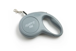 Поводок рулетка для мелких пород 3 м серая