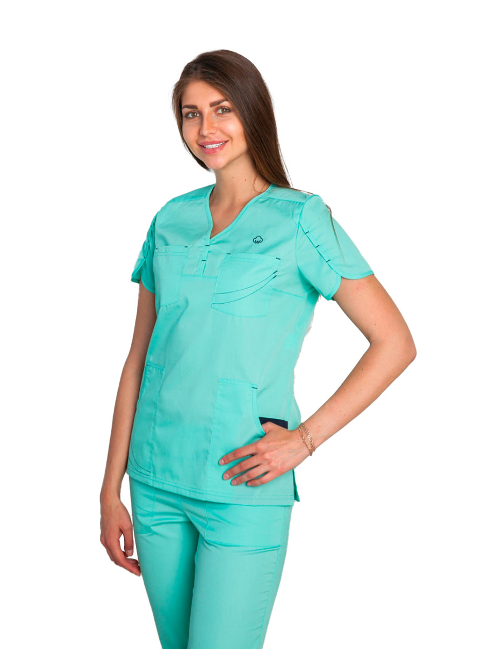 Туника медицинская женская White Wears WW110, белый, 56