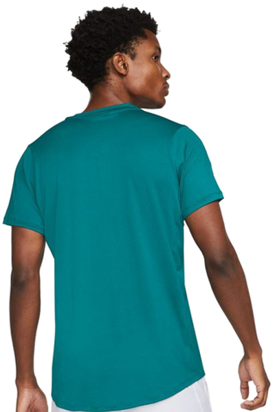 Мужское теннисное поло Nike Men's Court Dri-Fit Advantage Polo - bright spruce/white