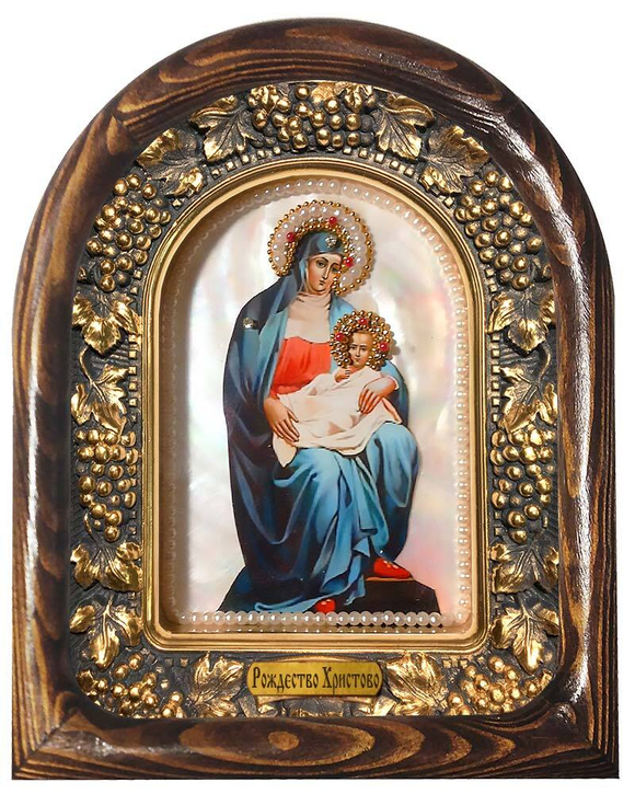 Рождество Христово (перламутр, жемчуг, коралл)