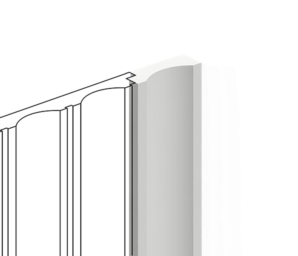 Финишный молдинг HiWood, 270x3,6 см