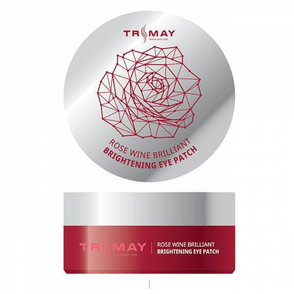Гидрогелевые патчи для глаз Trimay Rose Wine Brilliant Brightening Eye Patch 60 шт