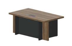 Стол руководителя 180х100х77,5см с металлическим аутлетом Faber FAE1810