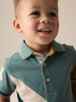 Поло для мальчика Next E66-449, Бирюзовый, Белый, Темно-зеленый