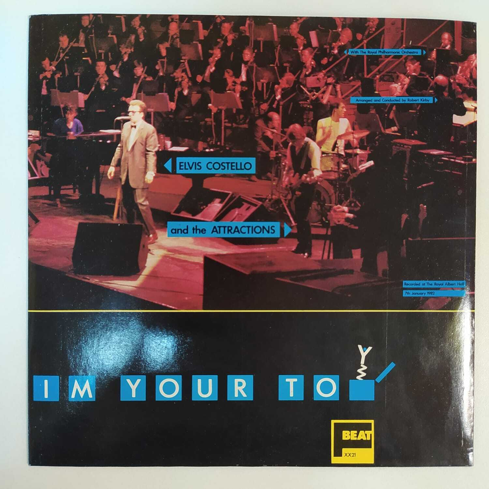 Elvis Costello And The Attractions With The Royal Philharmonic Orchestra - I'm Your Toy (Великобритания 1982г.) 7", 45 RPM, Single