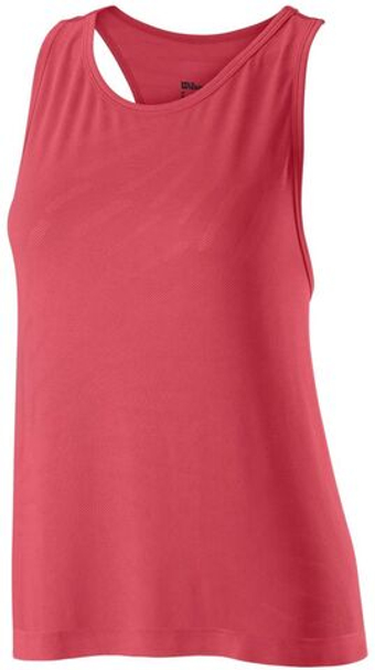 Женский топ теннисный Wilson W Competition Seamless Tank - красный