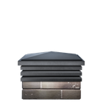 Колпак полимеркомпозитный Bona 385*385 (1,5 кирпича) серый