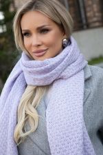 Вязаный палантин (пыльно-сиреневый) ВП01-1М LT Collection