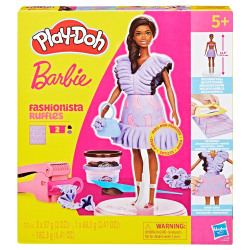 Play-Doh - Ciastolina BARBIE FASHIONISTA оборки + кукла G1359