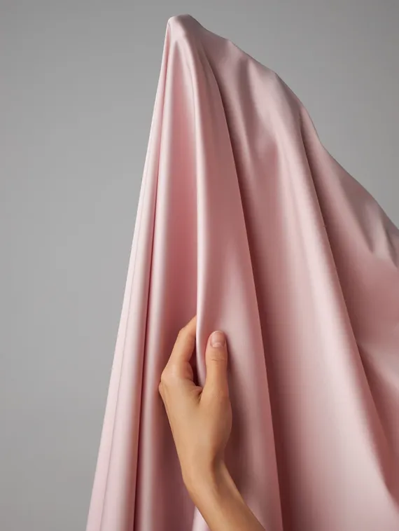 Атлас (сатин) оптом эластичный бельевой, лотос 019