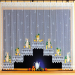 Занавеска "Ф. БАЛБИНА", цвет белый с ярким рисунком, Польша.