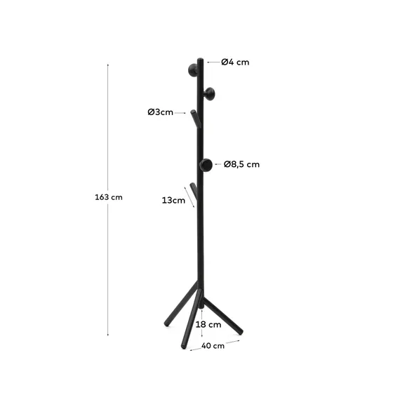 Напольная вешалка Nadue 170 см из массива бука