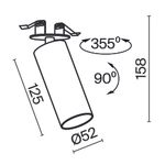 Встраиваемый светильник Technical C053CL-L12W3K-W-B
