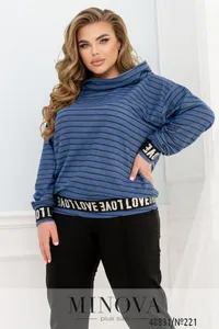 Свитер 221-джинс Minova