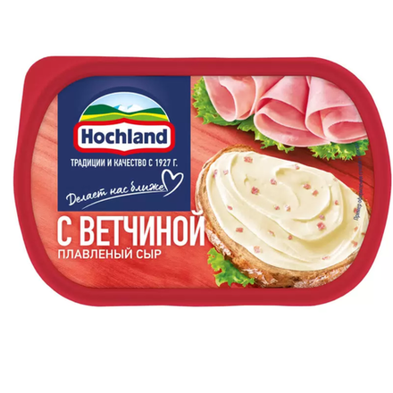 Плавленный сыр Hochland С ветчиной 400 гр