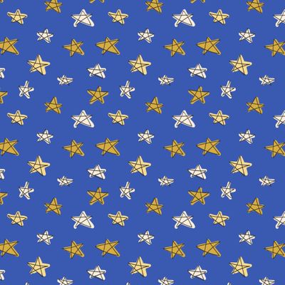Звезды с неровной заливкой от руки на синем.