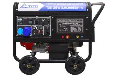 Инверторный бензиновый сварочный генератор (5 кВт) TSS GGW 5.0/200EDH-R (Honda GX390)