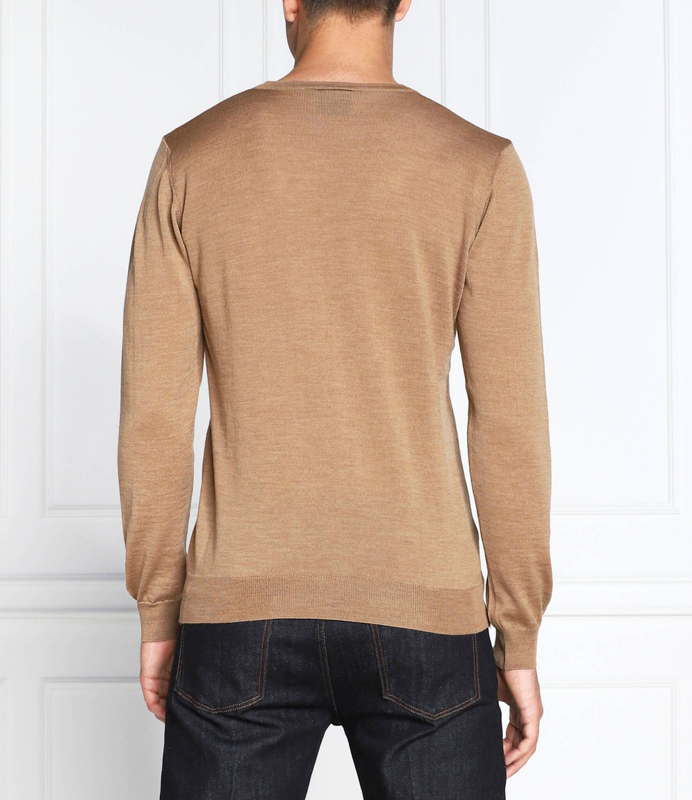 Хлопковый свитер Oscar Jacobson - коричневый(61648023)