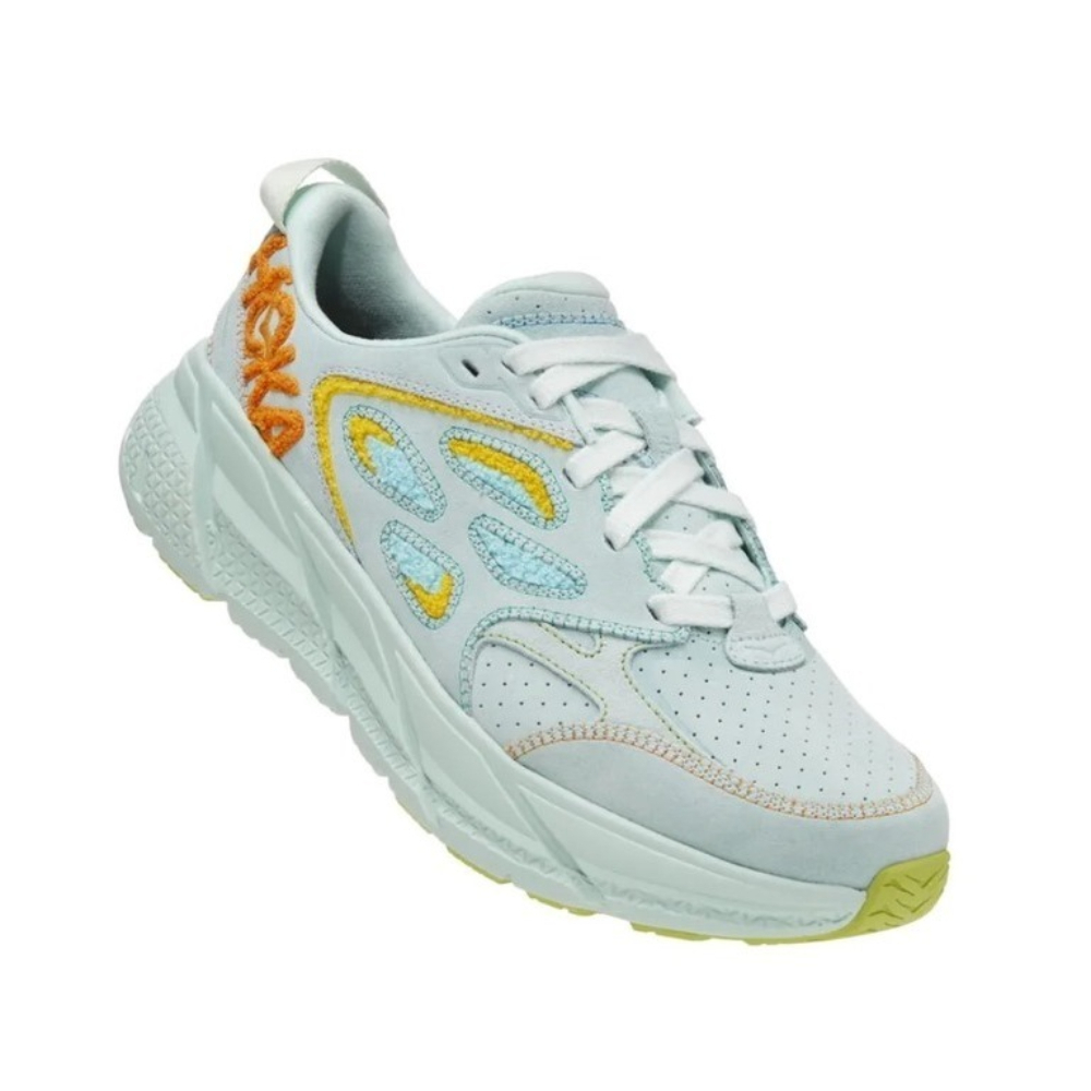 Кроссовки мужские HOKA U CLIFTON L EMBROIDERY Blue Glass / Radiant Yellow