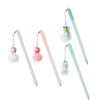 Ручка шариковая, масляная, Basir, синие чернила, серия "Собачка", с пушистым брелоком, 20 шт