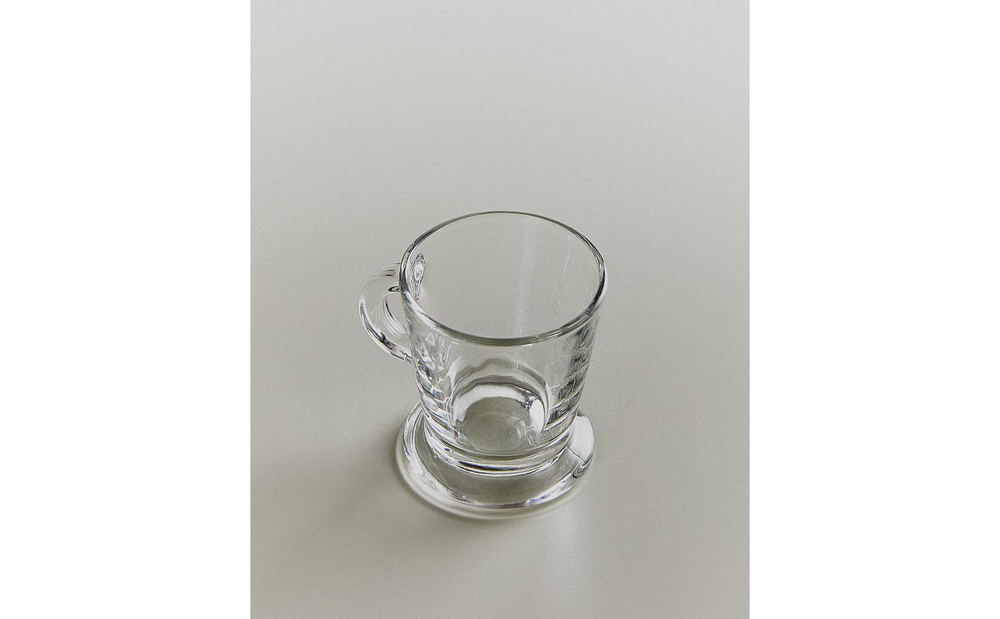 Zara Home чашка из стекла, цвет прозрачный, 6.5 см