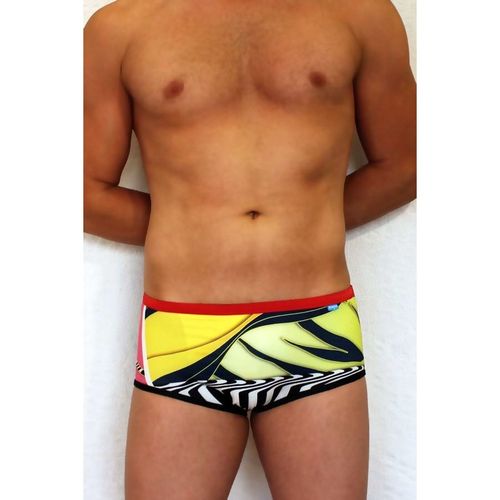 Мужские плавки хипсы с разноцветным принтом Boefje