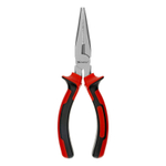 Длинногубцы прямые Nickel, 160 мм, никелированные, двухкомпонентные рукоятки Matrix