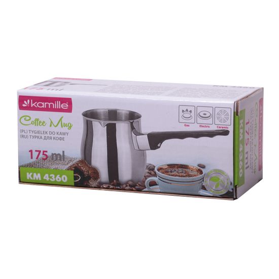 Турка для кофе 175 мл. из нержавеющей стали Kamille КМ-4360