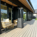 Уличный газовый обогреватель WWT 13I ROTANG Black mini + Чехол