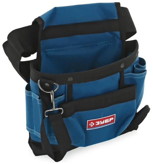Сумка-пояс 9 карманов одинарная, держатель для молотка Зубр Эксперт