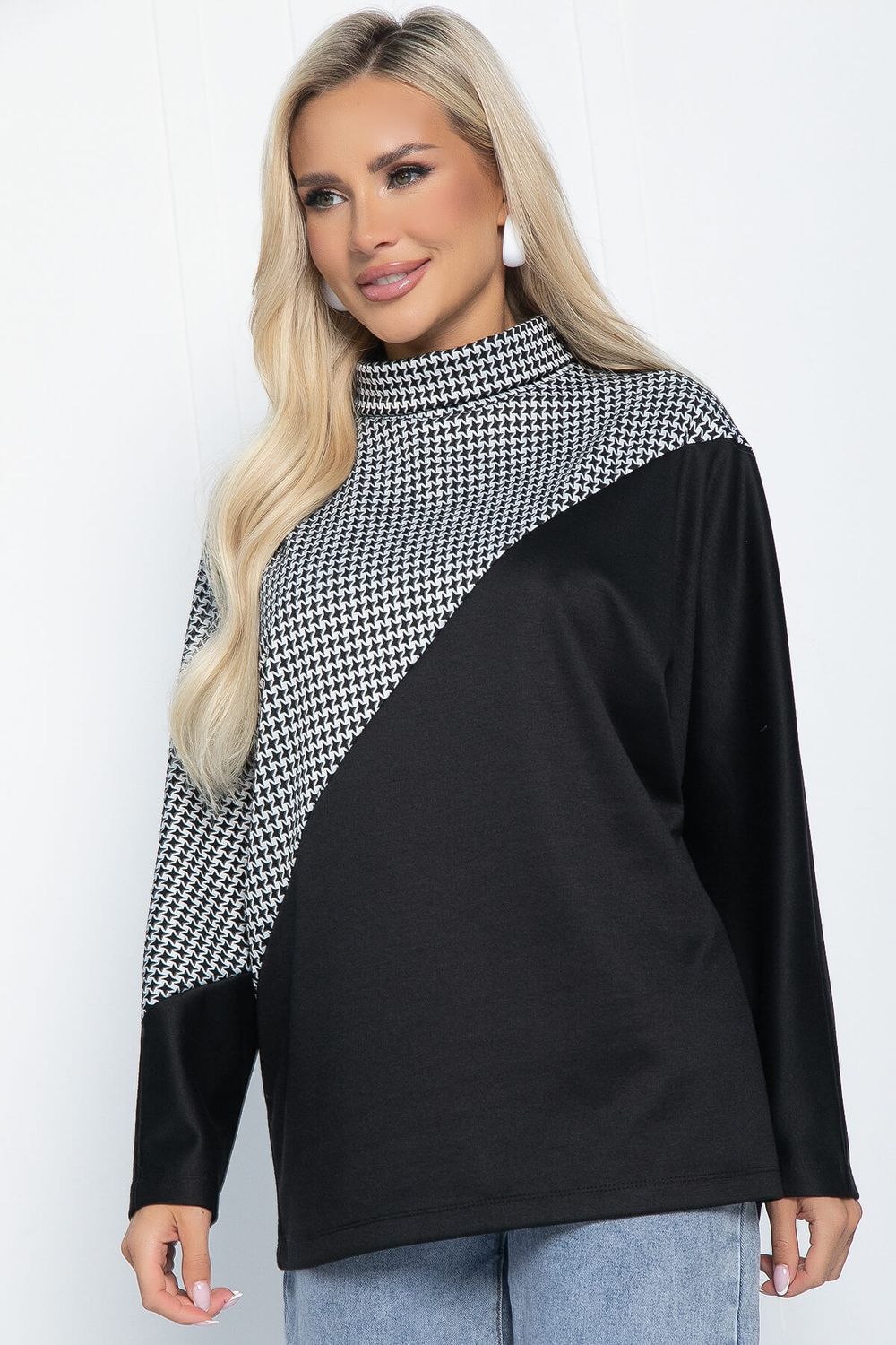 Блуза Нелли (черная) Б11250 LT Collection