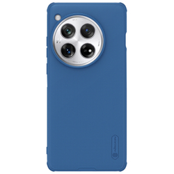 Усиленный чехол синего цвета от Nillkin для смартфона Oneplus 12, серия Super Frosted Shield Pro