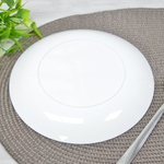 Тарелка плоская 20см "Натура" белая