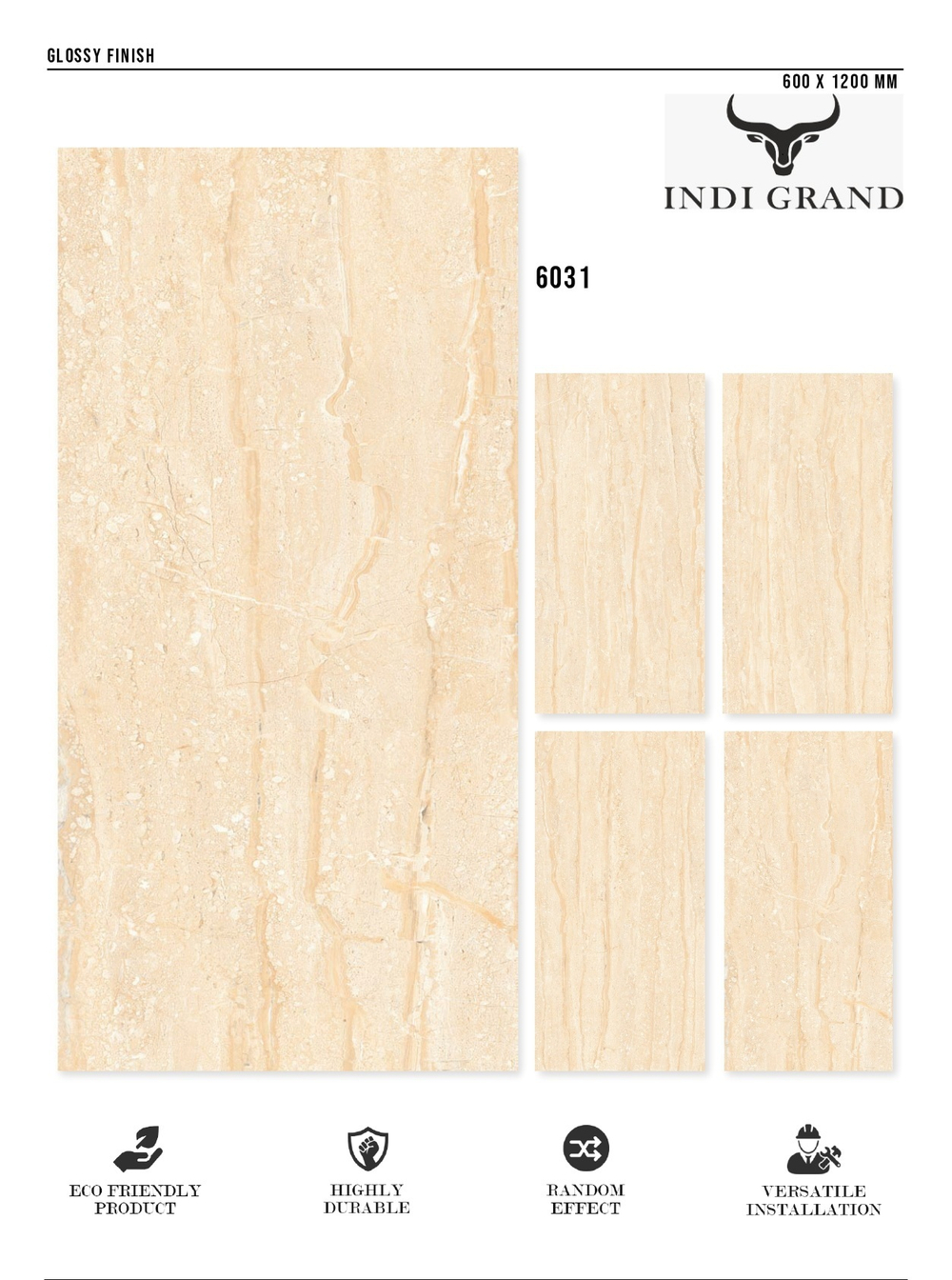 Керамогранит glossy №1 60х120, 6031