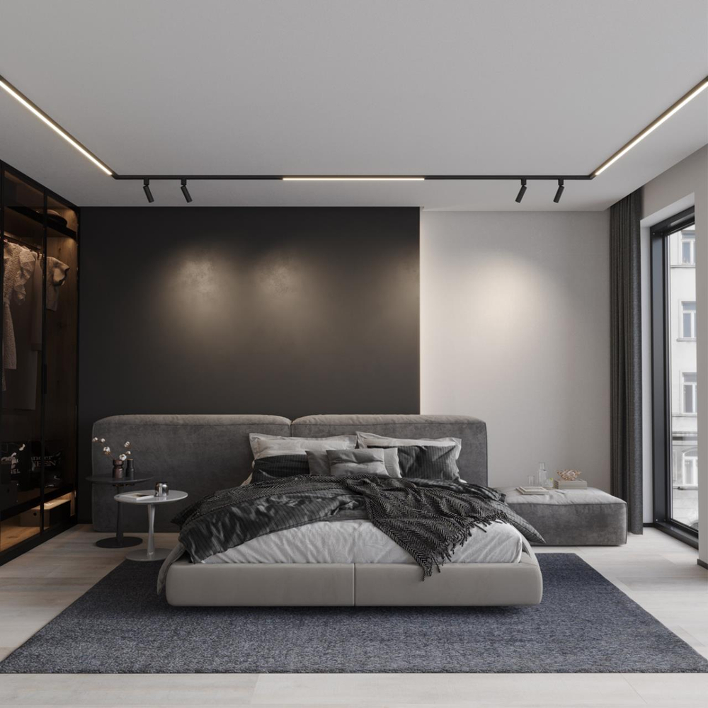 359374 KONST NT24 036 черный Светильник диммир. со сменой цв. температ. (управл. - пульт ДУ или прилож. Smart Life) IP20 LED 10W 48V 3000-6000К GLAT