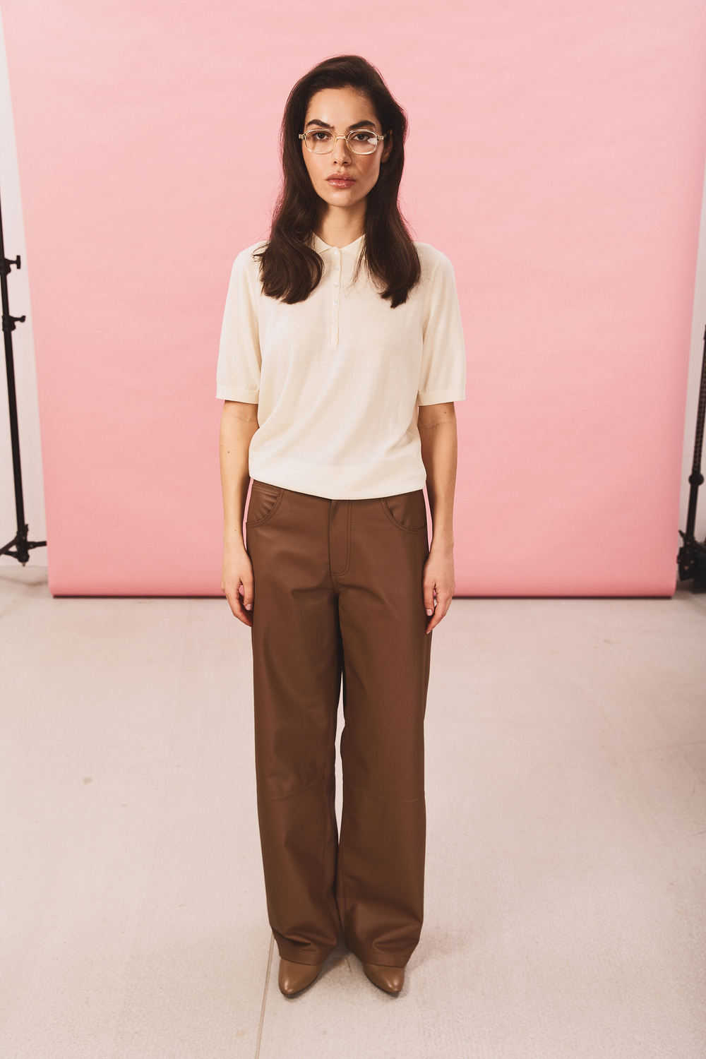 Pants ODRI dark beige color