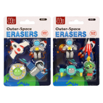 Набор ластиков на блистере "Космос" 4 шт в наборе , С-40358