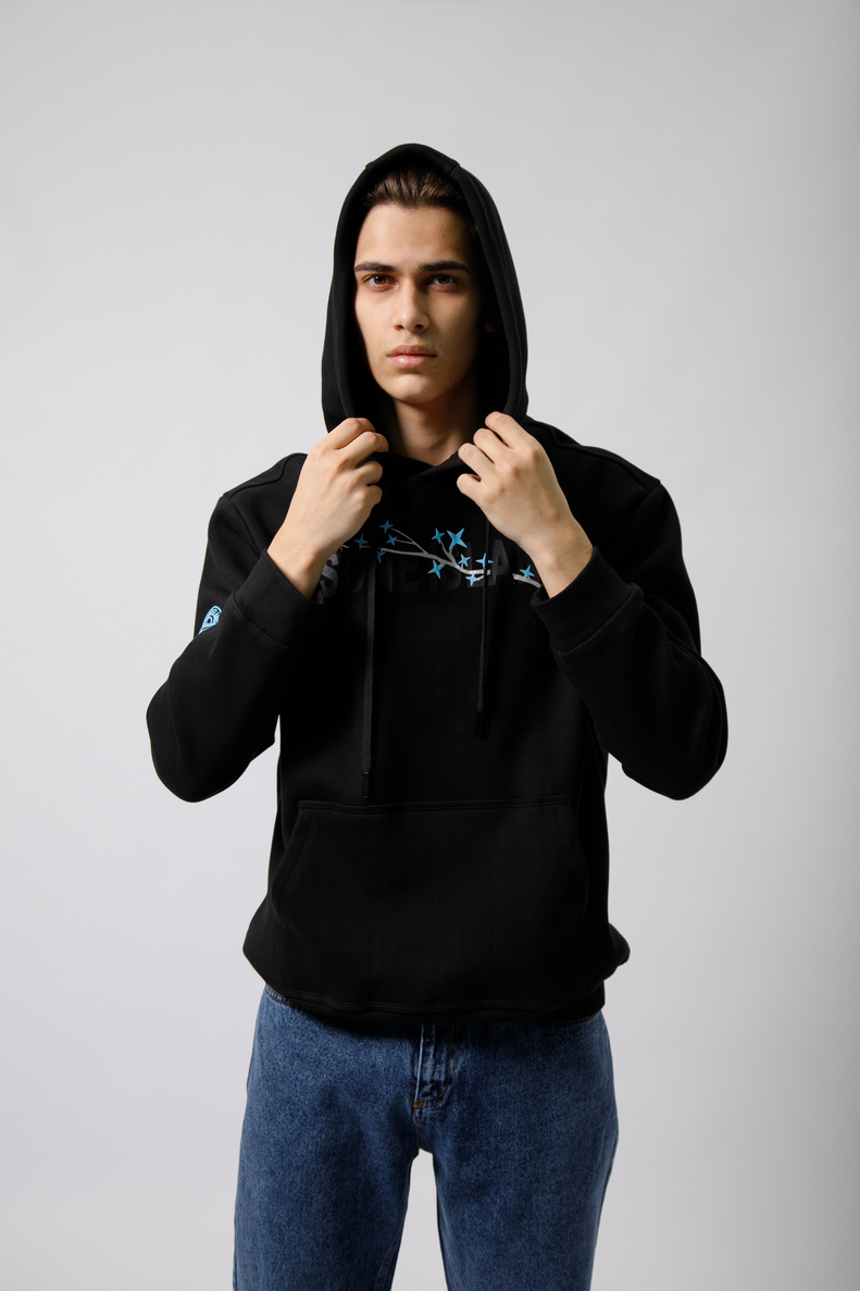 Худи STONE ISLAND (черн/начёс) ART:5649