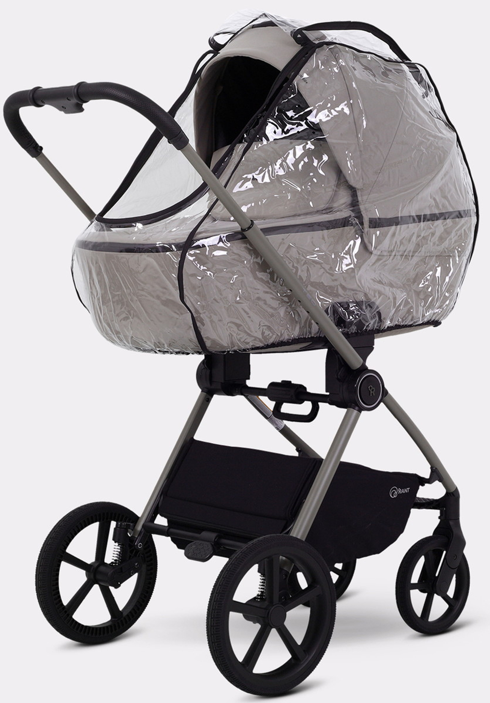 Детская коляска Rant Teo Soft 3 в 1 с автокреслом Cruise Grey Cloud
