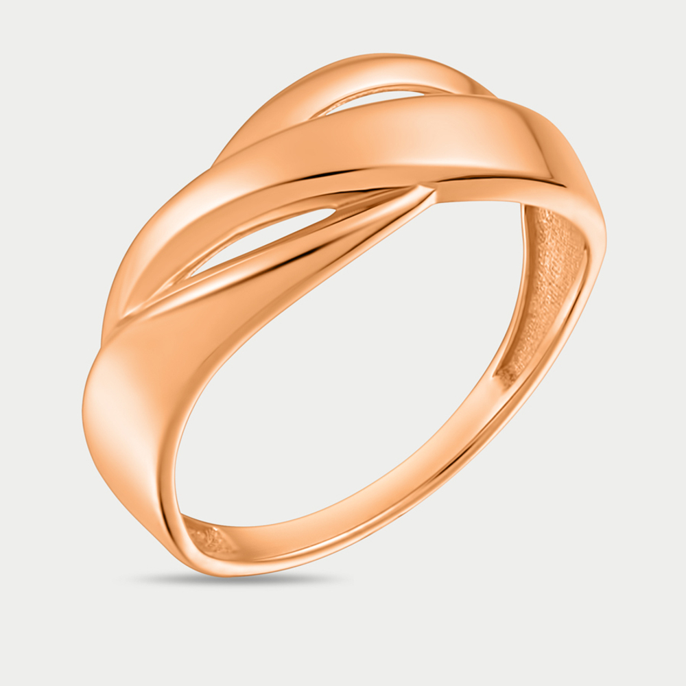 Кольцо из розового золота 585 пробы без вставки для женщин (арт. 70219200)