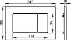 Кнопка M279 Antivandal управления металлическая