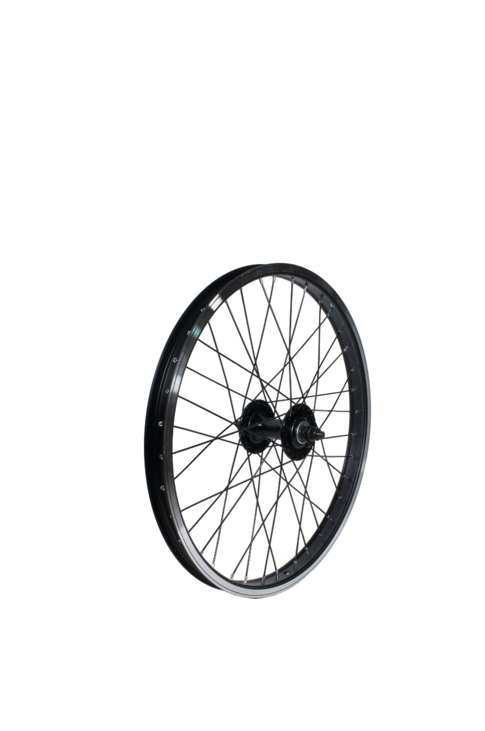 Колесо переднее 20" TRIX BMX алюминий черный, втулка: алюминий 48 отв. гайка черный, спица черный