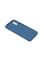 Силиконовый чехол с микрофиброй для Xiaomi Redmi 9A blue DF