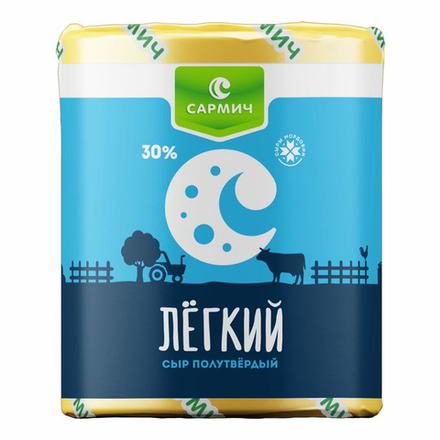 Сыр полутвердый "Сармич" легкий, 1 кг