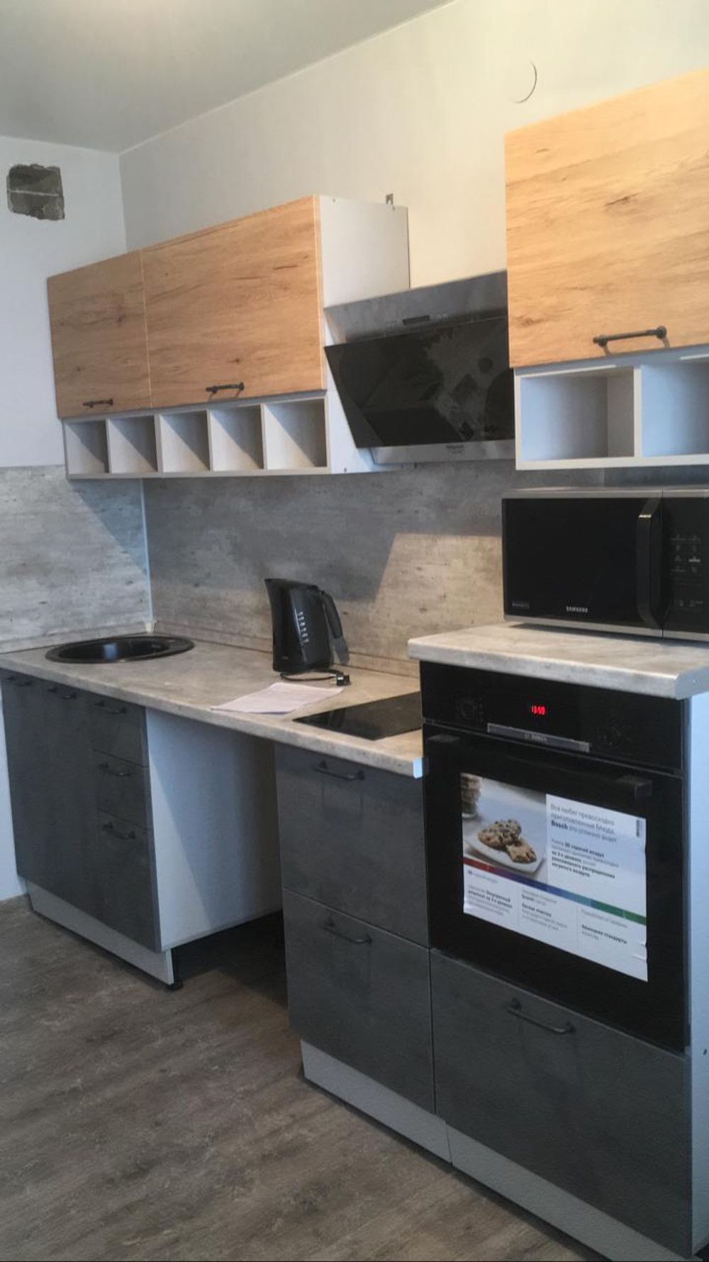 Модульная кухня "Лофт" 1800 Дуб цикорий