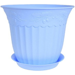 Кашпо ДУБОК 2,5л Д200 мм голубой (1/25)