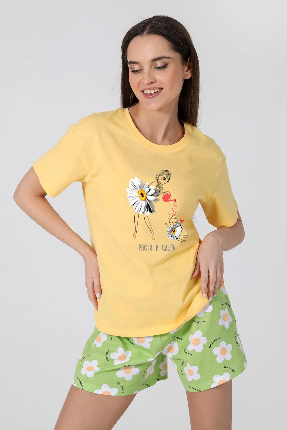 Пижама женская Ромашка-4 Виотекс ЖЁЛТЫЙ