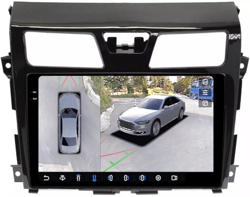 Магнитола для Nissan Teana L33 2014-2016 - FarCar BX2004M-360 монитор 10.36" 2K QLED на Android 13, Быстрая, CarPlay, 4G SIM-слот, 4 камеры в комплекте