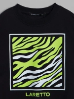 Летний костюм для девочки с леггинсами